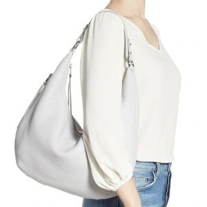 REBECCA MINKOFF Sofia hobo medium sized white Leather Shoulder Bag